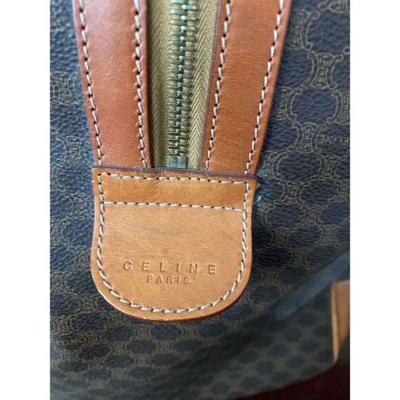 Vintage Céline Macadam Duffle Bag Large Travel Boston Weekender w/Lock & Key - Picture 15 of 16